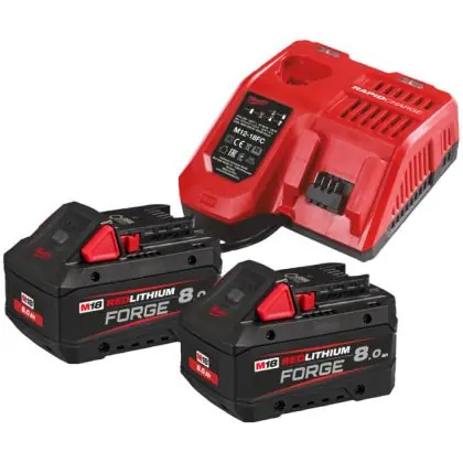 Sada akumulátorů a nabíječky MILWAUKEE M18 FORGENRG-802 Bezpečná Platba