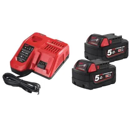 Vysoce Kvalitní Sada akumulátorů a nabíječky MILWAUKEE M18 NRG-502