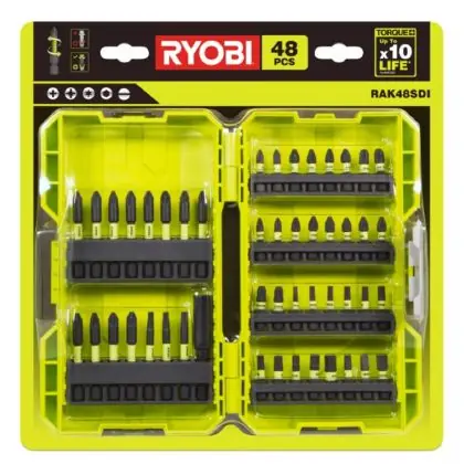 Odeslání Ihned Sada rázových bitů RYOBI RAK48SDI 48 ks