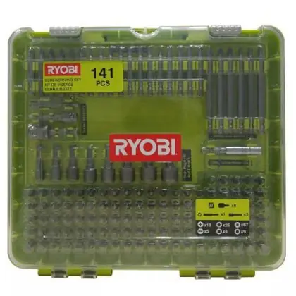 Oblíbený Sada šroubovacích bitů RYOBI RAKD141 141 ks