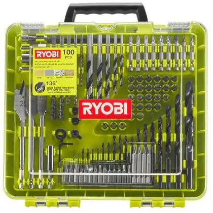 Sada vrtacích a šroubovacích bitů RYOBI RAKDD100 100 ks Nejlepší Cena