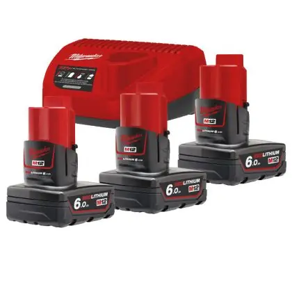 Sada akumulátorů a nabíječky MILWAUKEE M12 NRG-603 Sezónní Sleva