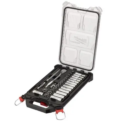 Sada ráčny 3/8" a nástrčných hlavic MILWAUKEE PACKOUT 32 ks Nejlepší Volba