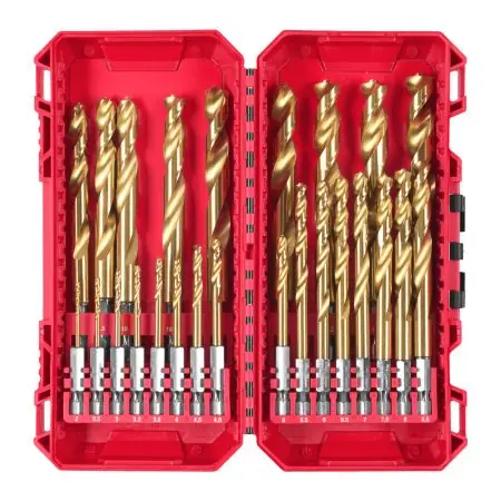 Sada vrtáků do kovu MILWAUKEE HSS-G TIN RED HEX SET 25 ks Akce