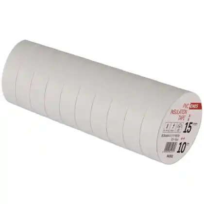 Izolační páska EMOS PVC 15 mm / 10 m bílá 10 ks Odeslání Ihned
