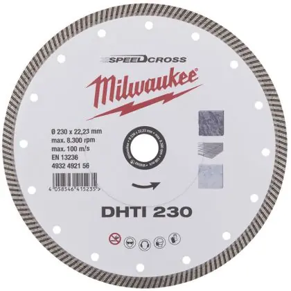 Diamantový kotouč MILWAUKEE SPEEDCROSS DHTi 230 mm Objednat Nyní