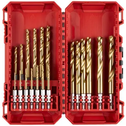 Nejprodávanější Sada vrtáků do kovu MILWAUKEE HSS-G TIN RED HEX SET 19 ks