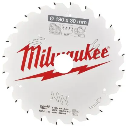 Řezný kotouč MILWAUKEE CSB P W 190/30 mm 24 zubů 2 ks Ověřený