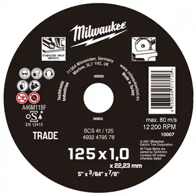 Novinka Řezný kotouč na kov MILWAUKEE SCS 41 125x1,0x22,2 mm