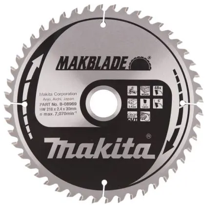 Pilový kotouč MAKITA MAKBLADE 216 x 30 mm 48 zubů Akční Cena