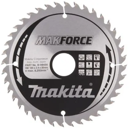 Must-Have Pilový kotouč MAKITA MAKFORCE 165 x 30 mm 40 zubů