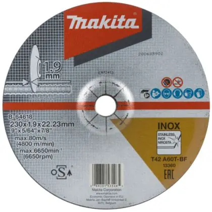 Řezný kotouč nerez MAKITA 230x1,9x22 mm Akční Nabídka