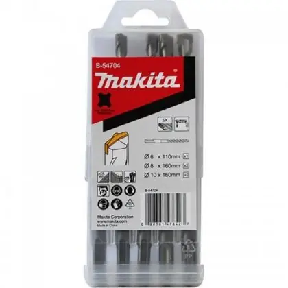 Sada příklepových vrtáků MAKITA SDS-Plus 5 ks B-57037 Akce