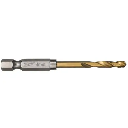 Vrták do kovu MILWAUKEE RED HEX HSS-G TiN 4 x 26 mm 10 ks Nejprodávanější