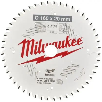 Cenová Bomba Řezný kotouč MILWAUKEE CSB P W 160/20 mm 48 zubů