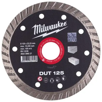 Diamantový kotouč MILWAUKEE DUT 125 mm Oblíbený