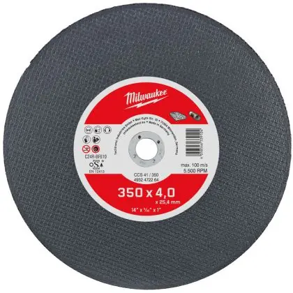 Levný Řezný kotouč na kámen MILWAUKEE CCS 41 350x4,0x25,4 mm