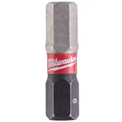 Akční Cena Bit MILWAUKEE SHOCKWAVE IMPACT DUTY HEX 6 x 25 mm 2 ks