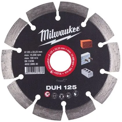 Diamantový kotouč MILWAUKEE DUH 115 mm Ihned K Objednání