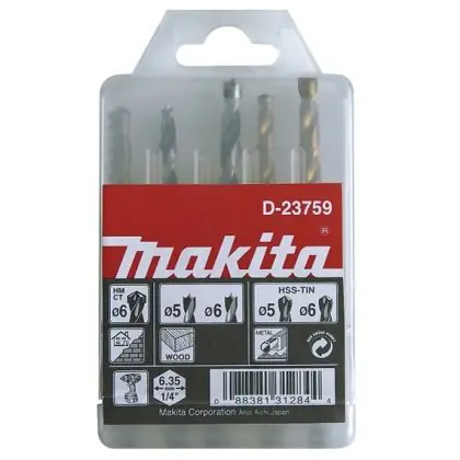 Must-Have Sada vrtáků MAKITA šestihran 1/4" 5 ks D-23759