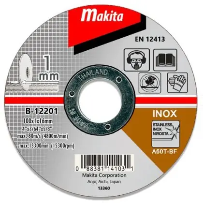 Vysoce Kvalitní Řezný kotouč nerez MAKITA 115x0,8x22 mm