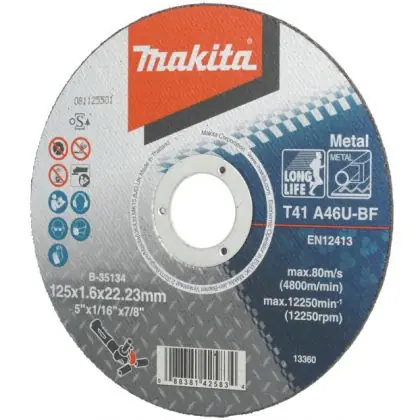 Řezný kotouč ocel MAKITA 125x1,6x22 mm Akční Nabídka