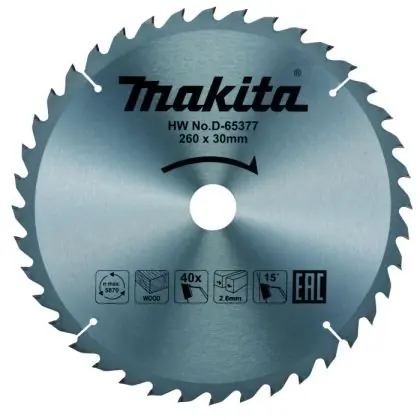 Akční Nabídka Pilový kotouč MAKITA 260x30 mm 40 zubů