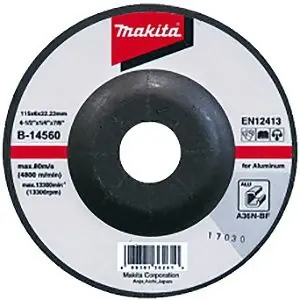 Brusný kotouč na hliník MAKITA 115X6,0X22 mm Nejprodávanější