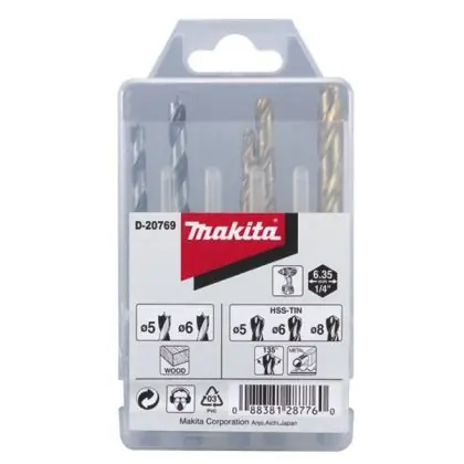 Časově Omezené Sada vrtáků MAKITA šestihran 1/4" 5 ks D-20769
