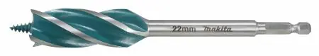 Zlevněný Vrták do dřeva MAKITA čtyřbřitý šestihran 1/4" 22 x 165 mm E-26674