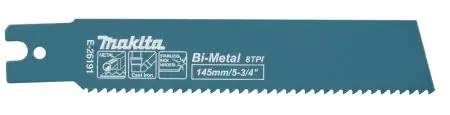 Pilový list MAKITA BiM 145 x 1,6 mm , TPI 8, 5 ks Expresní Doručení