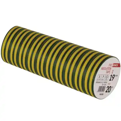 Izolační páska EMOS PVC 19 mm / 10 m zelenožlutá 10 ks Bezpečná Platba