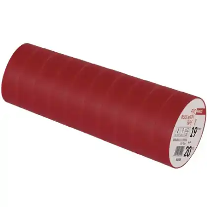 Izolační páska EMOS PVC 19 mm / 10 m červená 10 ks Akce