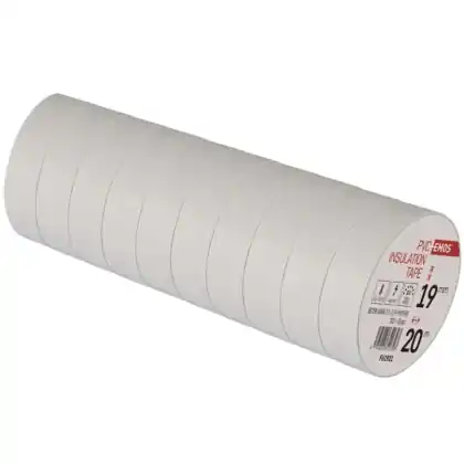 Originální Izolační páska EMOS PVC 19 mm / 10 m bílá 10 ks