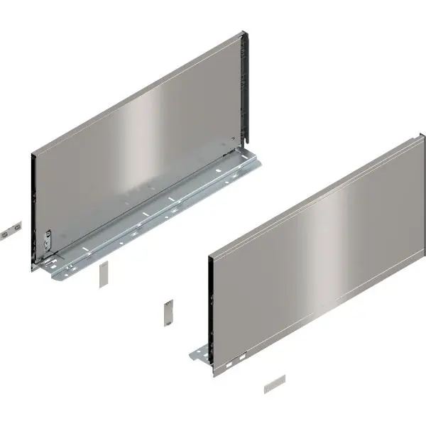 Nová Kolekce BLUM LEGRABOX pure sada bočnic výška F, délka 500mm, INOX (Anti-Fingerprint)