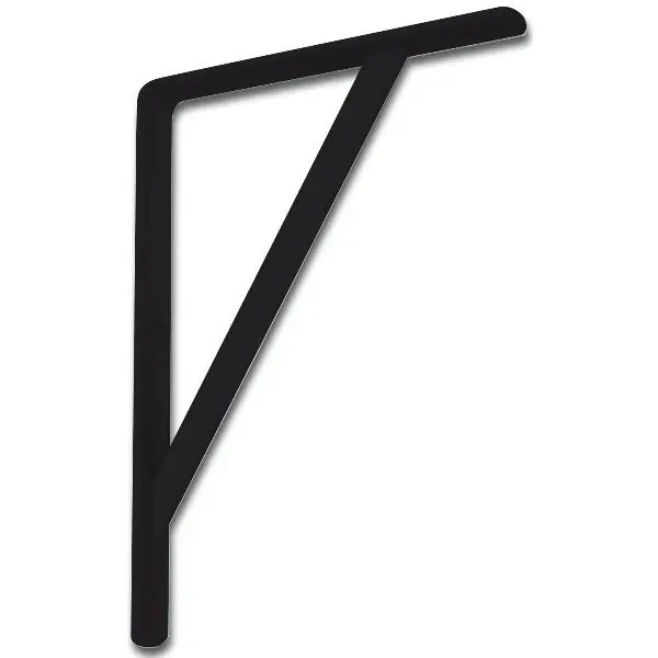 Kup Teď Konzole pro vysoké zatížení - výztuha, v. 495 mm hl. 330 mm, ocel černá pr. lak.