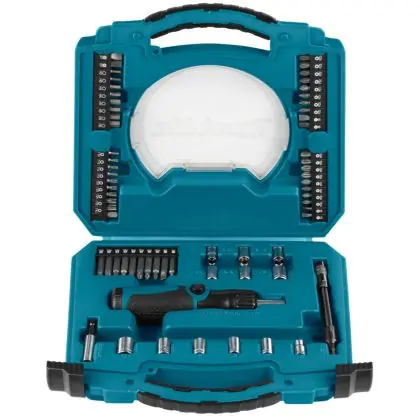 Tovární Cena Sada bitů a 1/4" hlavic se šroubovákem MAKITA 65 ks D-42020
