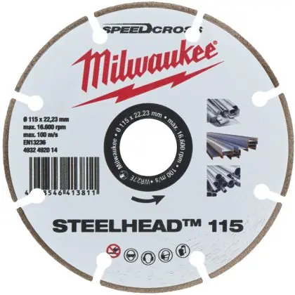 Diamantový kotouč MILWAUKEE SPEEDCROSS STEELHEAD 115 mm Oblíbený