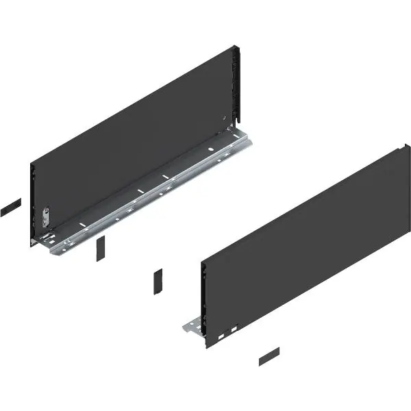BLUM LEGRABOX pure sada výška C, BLUMOTION S, 70kg, délka 600, karbonově černá Bezpečná Platba