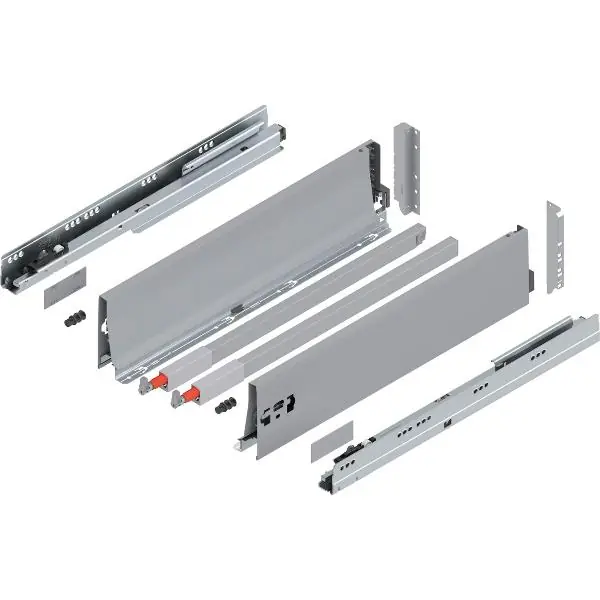 BLUM TANDEMBOX antaro sada výška D-reling(K),BLUMOTION M, 65kg,d. 500, šedá Doprava Zdarma
