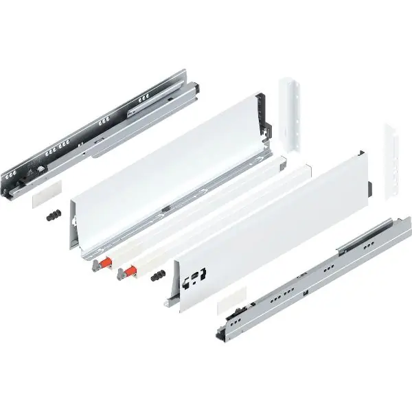 Značkový BLUM TANDEMBOX antaro sada výška D-Reling(K),BLUMOTION M, 65kg,d.500, hedv.bílá