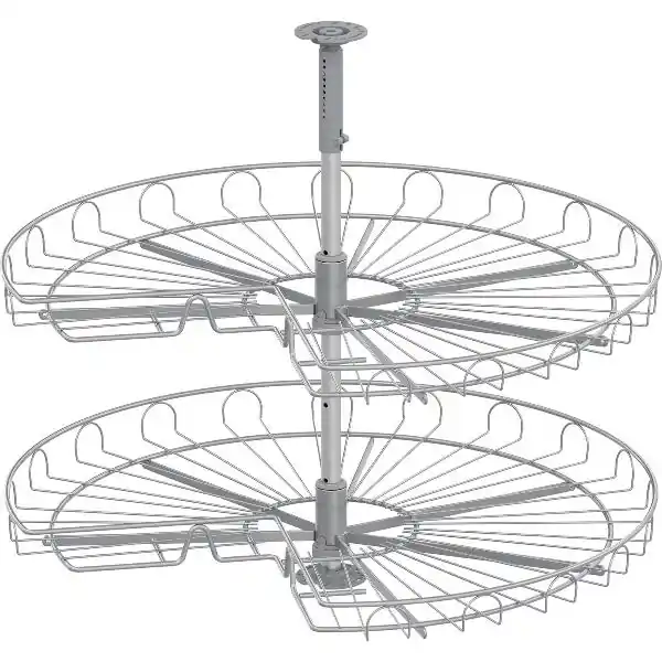 Akce VS COR Wheel rohová-otočná police 3/4 kruhu sada Classic 820 mm stříbrná