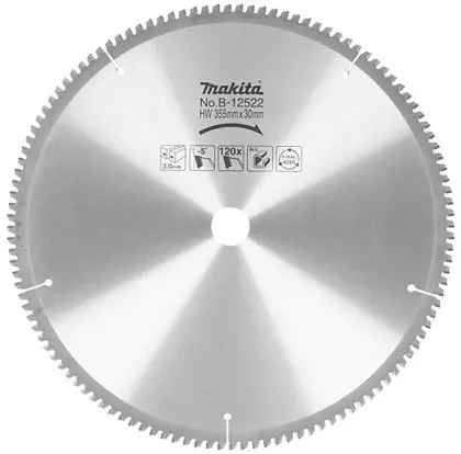Pilový kotouč na hliník MAKITA 355 x 30 mm 120 zubů Výhodná Nabídka
