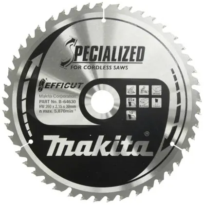 Horká Nabídka Pilový kotouč MAKITA Efficut TCT 260x30 mm 45 zubů