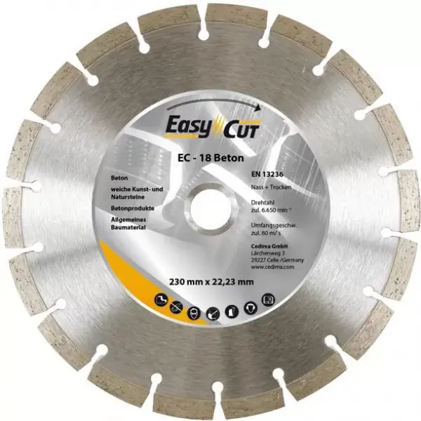Koupit Online Kotouč diamantový EC-18 125x1,9x10x22,23mm CEDIMA