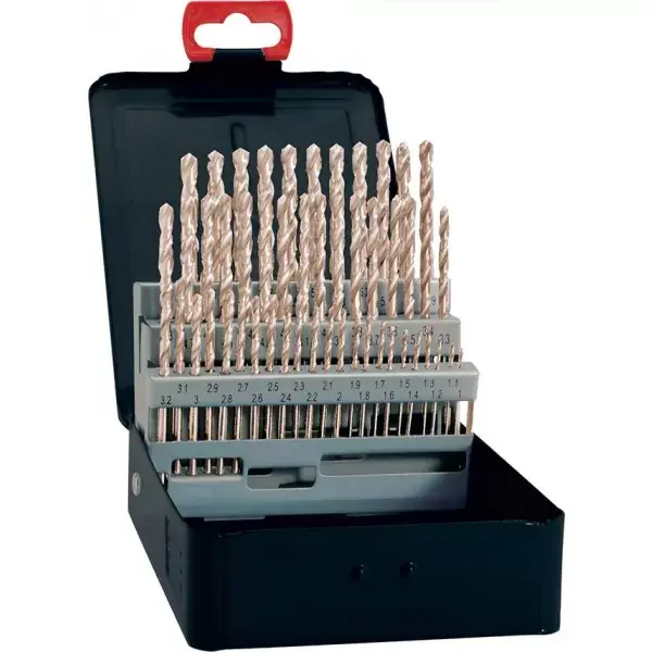 Sada vrtáků na kov DIN338 HSS vybrušovaný typ N 1-10mm FORTIS Sleva