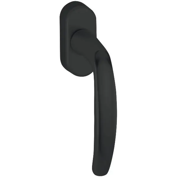 HOPPE okenní klika ATLANTA - Secustik 90°, 7 x 32-42 mm, černá matná Akční Nabídka
