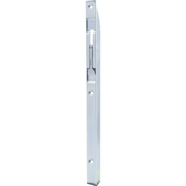 Dveřní zástrč, U-profil s páčkou, 400x18x17 mm, zdvih 15mm, ocel pozink stříbrná Nová Kolekce