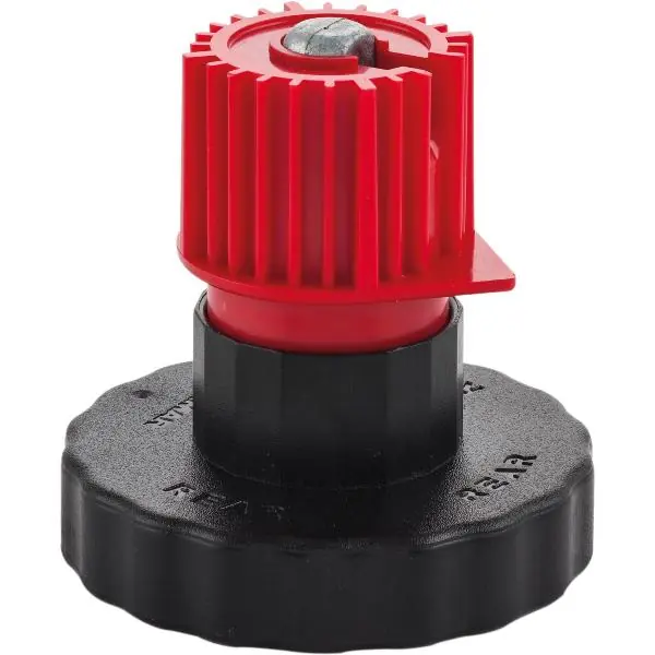 Oblíbený CAMAR soklová noha Unicomatic 100 mm plast černá/červená