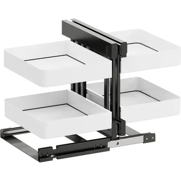 Nejprodávanější VS COR Flex výsuv do rohové skříňky sada Planero š. korpusu 1000 mm bílý